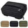Двухслойная EDC сумка Мужская Тактическая поясная сумка на ремне Molle Нейлоновая поясная сумка-кошелек Аксессуары для кемпинга и охоты Утилитарная сумка