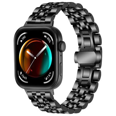 Для Huawei Watch Fit 3 ремешок из нержавеющей стали 316L, металлический сетчатый ремешок для часов, черный