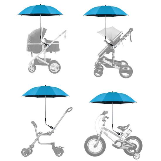 Chair Umbrella with Clamp Portable Adjustable UV Protection Waterproof Outdoor Camping Fishing Garden Backyard Patio Beach Chair Umbrella Parasol