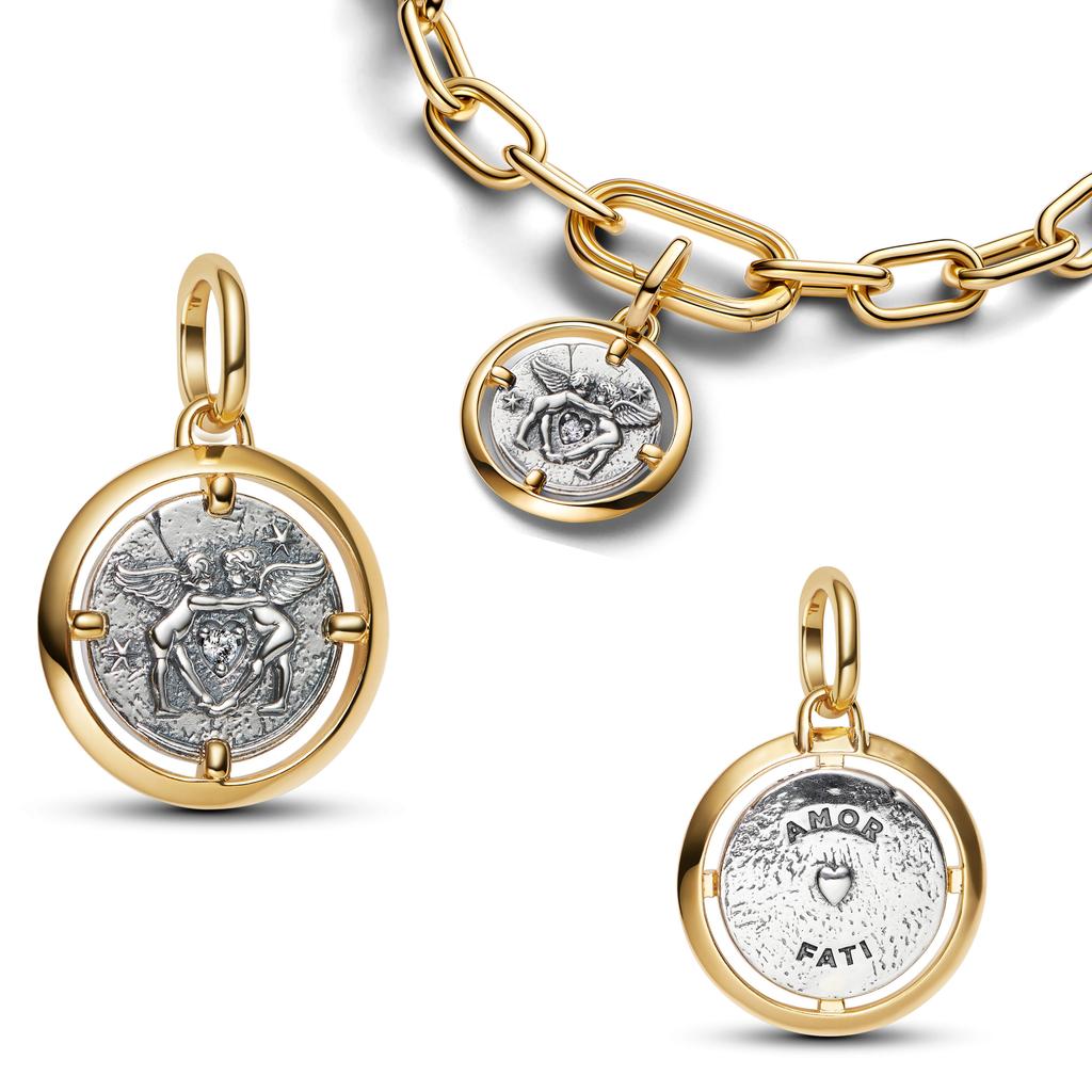 Новый подлинный подвеска-шарм Dangle Charm, совместимый с браслетами Me, идеально подходит для женщин, медь, Роскошный женский, Браслеты, Изящные украшения