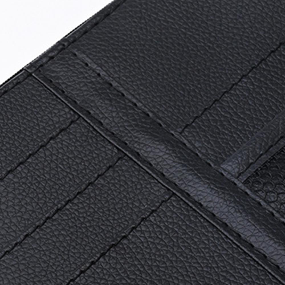 Car Leather Sun Visor Organizer Interior Pocket Pen Glasses Bag Storage Holder