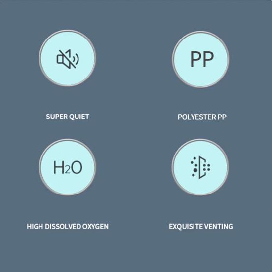 Bubble Disk Air Refiner Enhance Oxygen Levels Quiet Compact Design Low Vibration