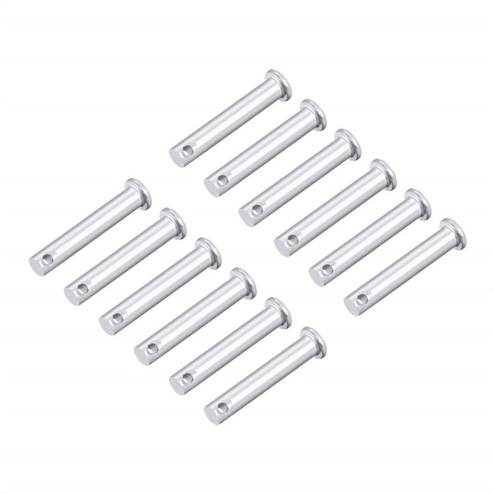 12 шт. M8 шарнирный штифт из нержавеющей стали 304 с плоской головкой, высококачественные штифты с одним отверстием