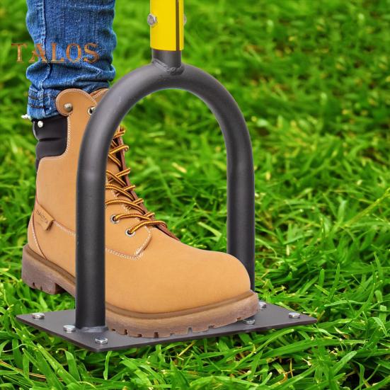 Аэратор для газона Аэратор с 15 зубьями и длинной Т-образной ручкой, мощный инструмент для аэрации, эффективное рыхление почвы, уход за травой и обслуживание газона