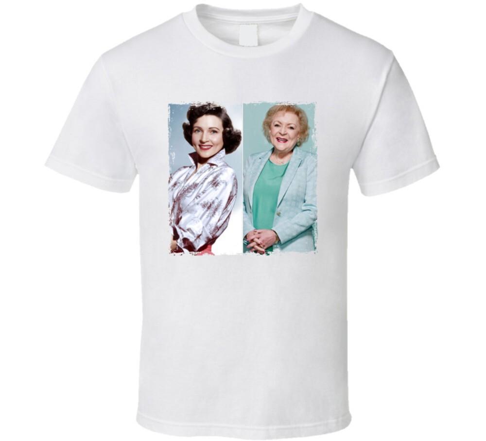Betty White Collage Vintage Retro T-shirt