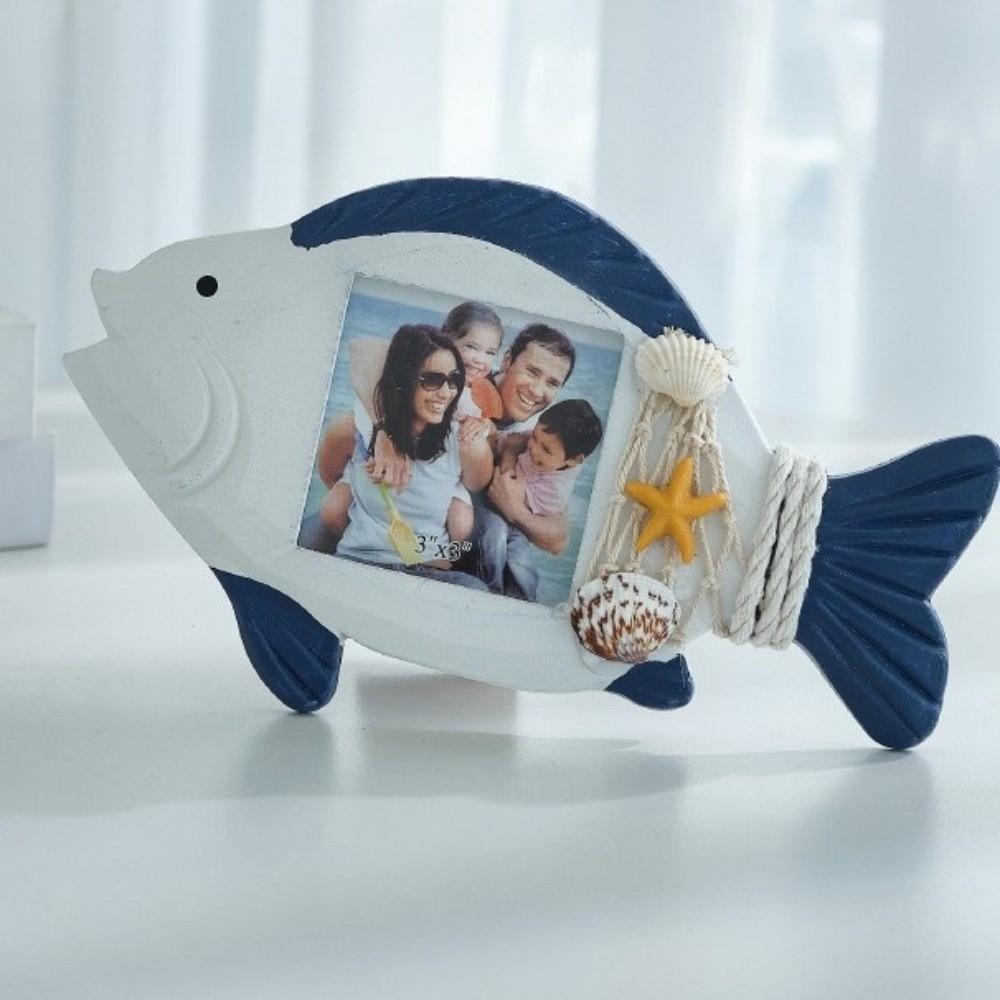 Unique-shaped Ocean-Themed Photo Frame Wooden Instant Photo Frame  Living Room
