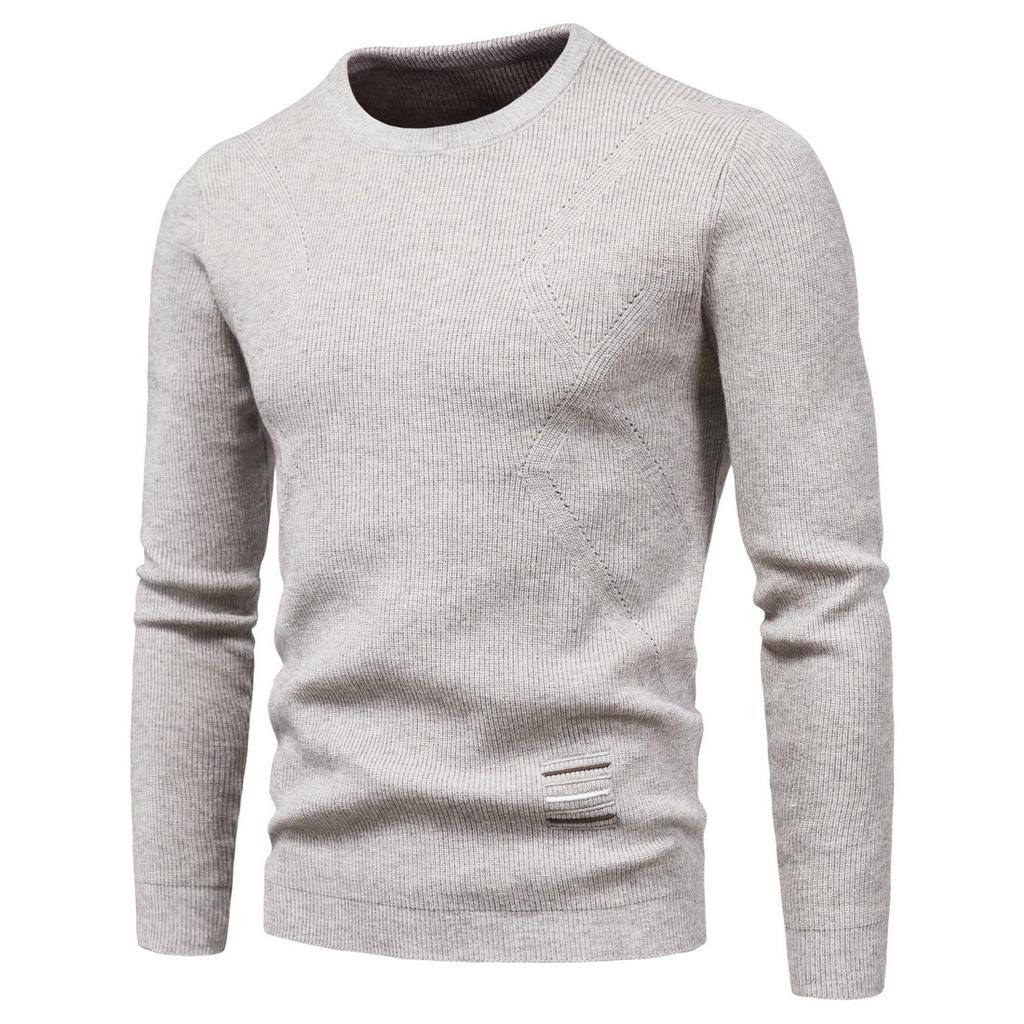 2025 Autumn Men Basic Sweaters Solid Color O-Neck Long Sleeve Knitted Male Pullover Winter Fashion New Warm Sweaters Men