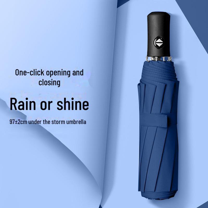 Automatic Dual-Use Folding Umbrella: Premium Sunshade & Rain Protection with Custom Logo