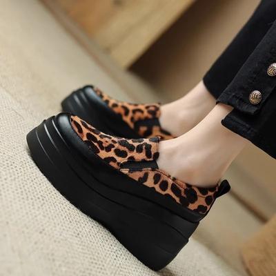 Модная женская обувь 2024 года, горячая распродажа, женские туфли-лоферы на высоком каблуке, повседневные туфли-лодочки на платформе, женские туфли на танкетке с круглым носком, женские туфли Zapatos