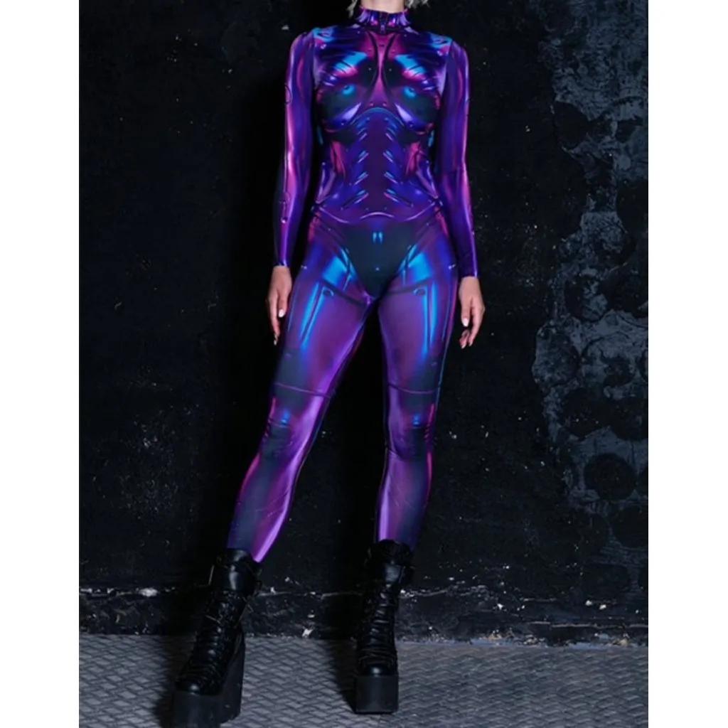 3D цифровая печать сценические костюмы для взрослых Хэллоуин мероприятия карнавал тематическая вечеринка косплей костюм ролевые игры комбинезон