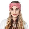 Wool Knitted Ear Warmer Hairband Headwear Women's Headband Cross Knot Hairband Head Wrap