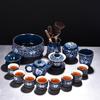 Dehua Inlaid Gold Enamel Porcelain Tea Set