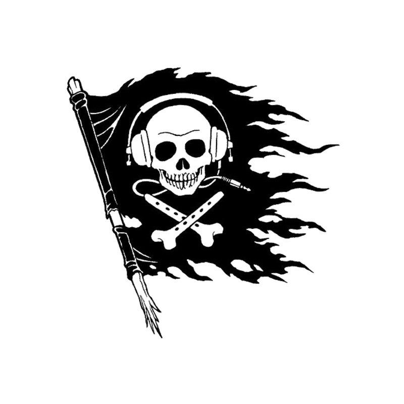 Tri Koshki KCS517 череп пиратский флаг автомобильная наклейка ПВХ наклейки мотоциклетная наклейка на автомобиль грузовик бампер ноутбук холодильник стена