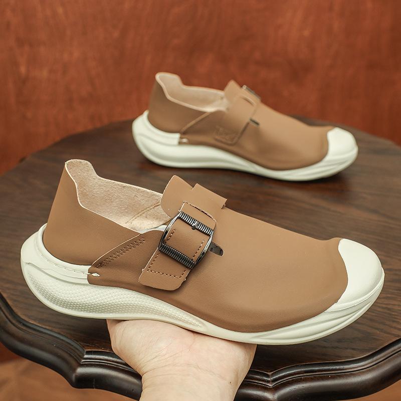 2025 Summer New Slippers Men's Korean Version Trendy Casual Lazy One Pedal Trendy Shoes Breathable Versatile Bag Head Half Drag