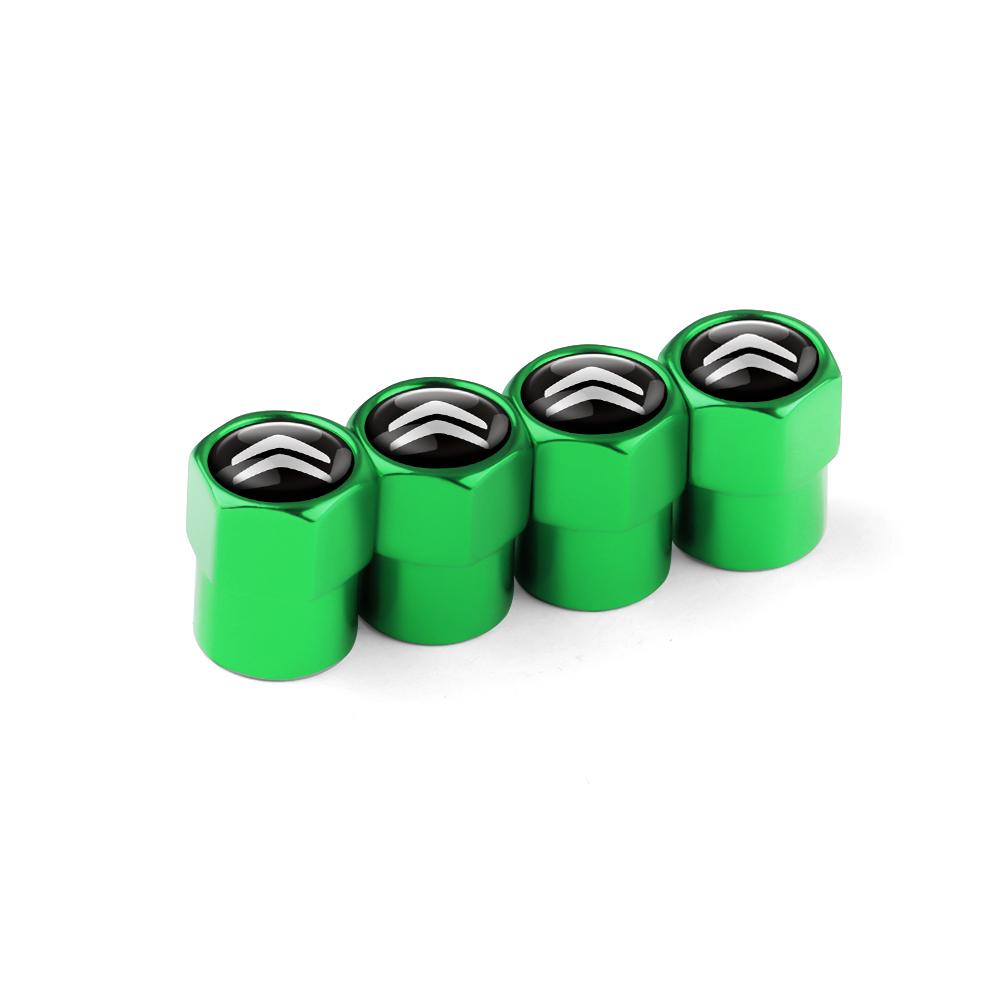 4PCS Aluminium Car Wheel Air Tire Valve Stem Caps Covers For Citroen C4 C3 C5 C1 Berlingo Celysee Cactus Picasso Accessories amb123