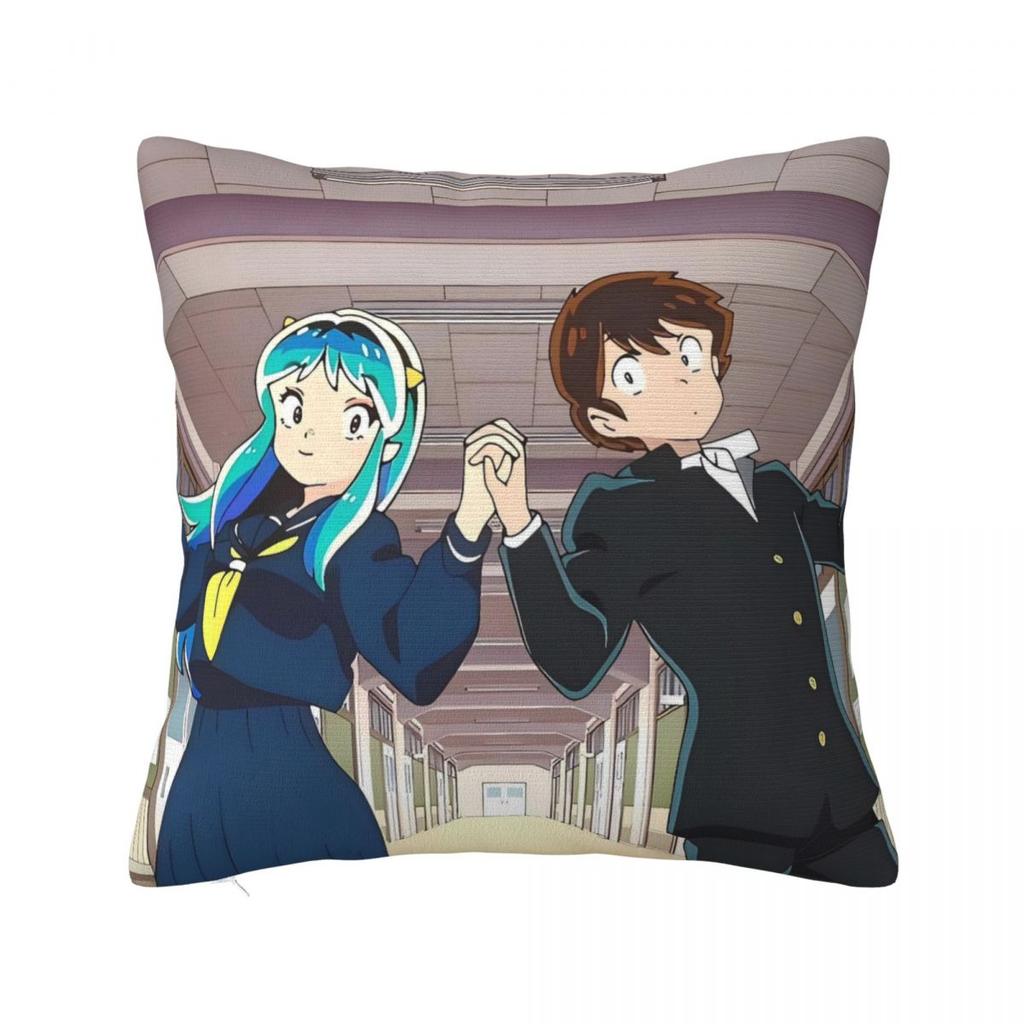 Pillow Cover Anime Urusei Yatsura Graphic Cushion Cover Novelty Pillow Case For Office Car Home Decorative Pillowcases