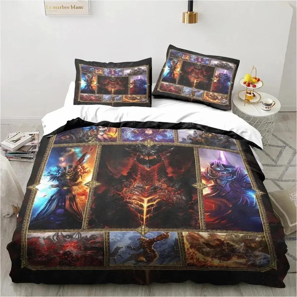 3D-печать игровой World Warcraft комплект постельного белья пододеяльник постельный комплект пододеяльник наволочка одеяло king size queen размер для мальчиков взрослых