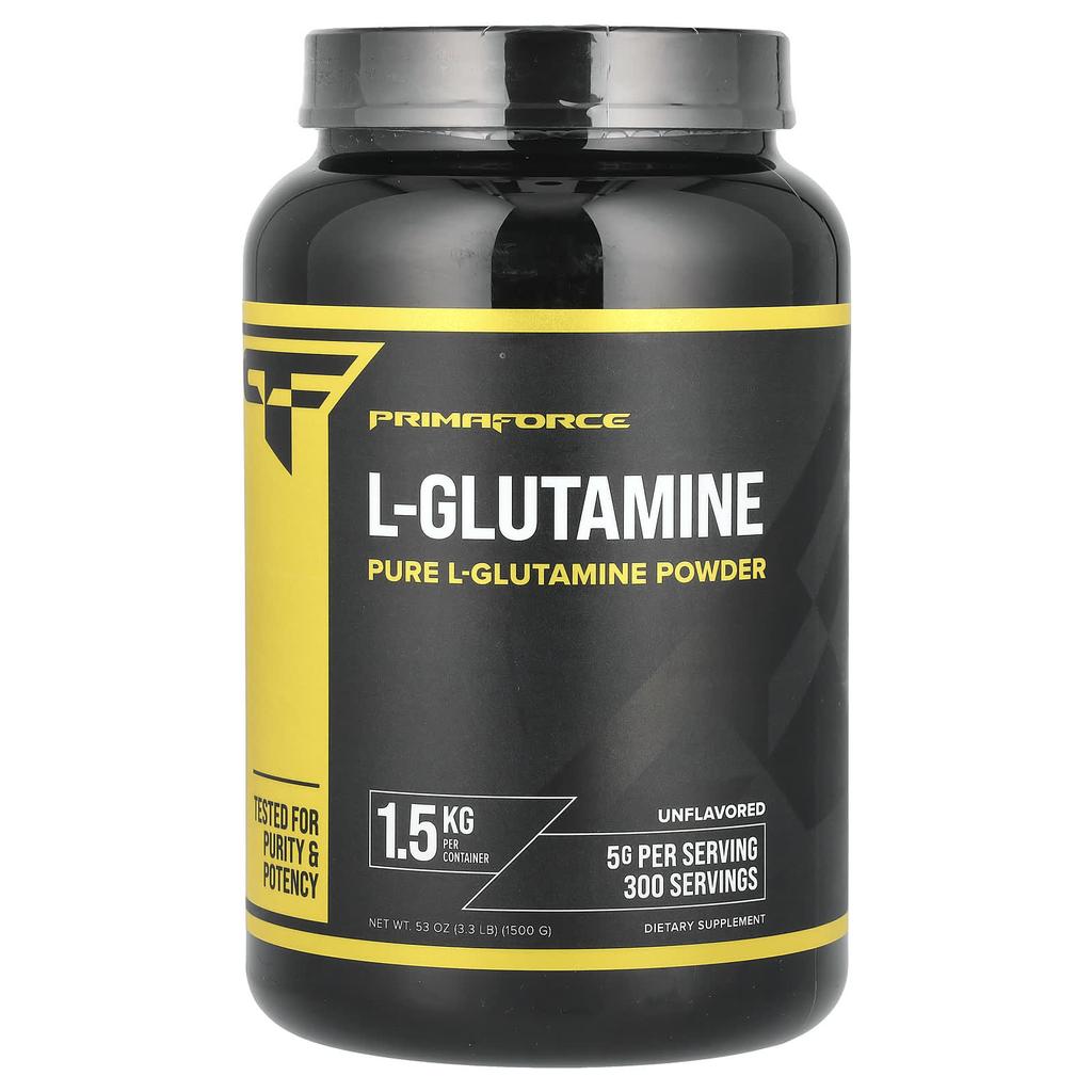 L-Glutamine, Unflavored, 1,500G (3.3Lb)