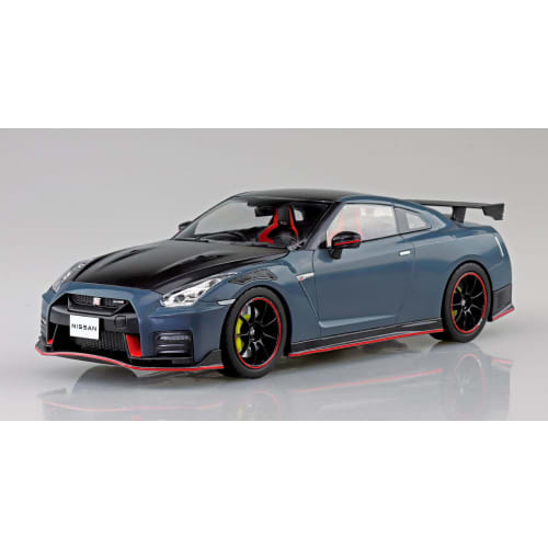 Aoshima Bunka Kyozai Масштаб 1/24 Серия Rakupla Snap Car №. 02-NG R35 NISSAN GT-R NISMO Специальная версия 2022 NISMO Stealth Gray Предварительно окрашенный пластиковый Мо
