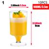 10Pcs Disposable Trapezoidal Circular Mousse Dessert Cup Yogurt Frozen Cake Appetizer Cup Mini Pudding Fruit Ice Cream Cup