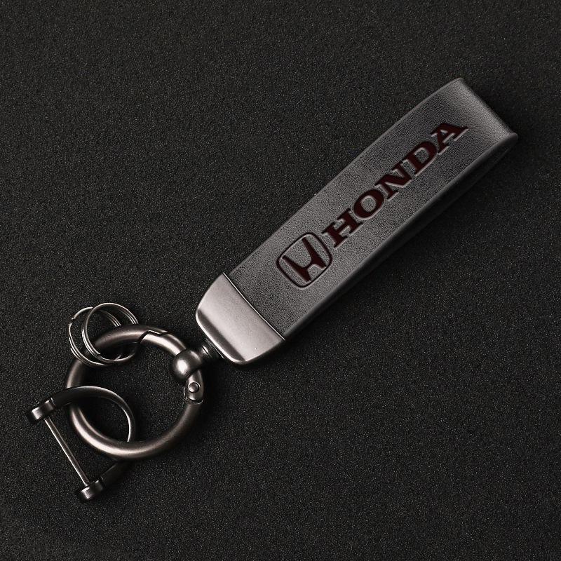 Ретро Брелок для ключей автомобиля Кожаные брелки Автоаксессуары Для Honda Civic Fit Jazz Accord Pilot CRV Odyssey Passport City Vezel CRX LV4