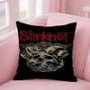 Наволочка для подушки группы Slipknot Квадратная Двусторонняя печать Короткий плюш Чехол для диванной подушки Спальня Прикроватная подушка