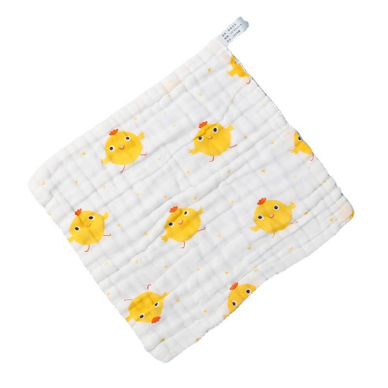 Плотное предварительно стиранное детское мультяшное марлевое полотенце - Мягкая мочалка для домашнего использования