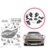 EHL576 Headlight Holder Mount Repair Bracket Tab Set Left Right Side for Citroen C5 MK2 MK3 RD TD RW X7 2008-2017 6212F0 6212F1