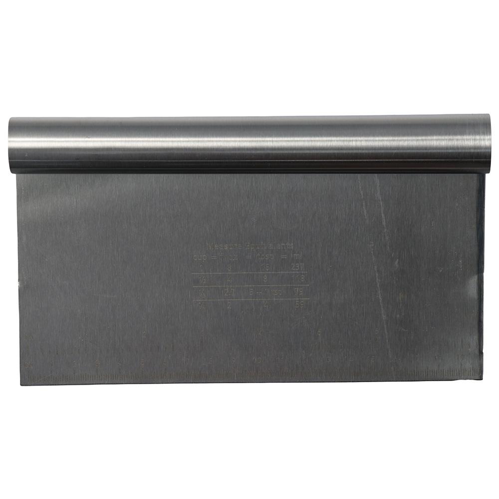 Stainless Steel Bench Scraper Scale Ruler Dough Scraper Polished Pastry Chopper Kitchen