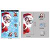 Christmas Glass Stickers Gingerbread Man Snowman Snowflake Decorative Stickers Christmas Party Decoration Santa Claus Electrostatic Stickers