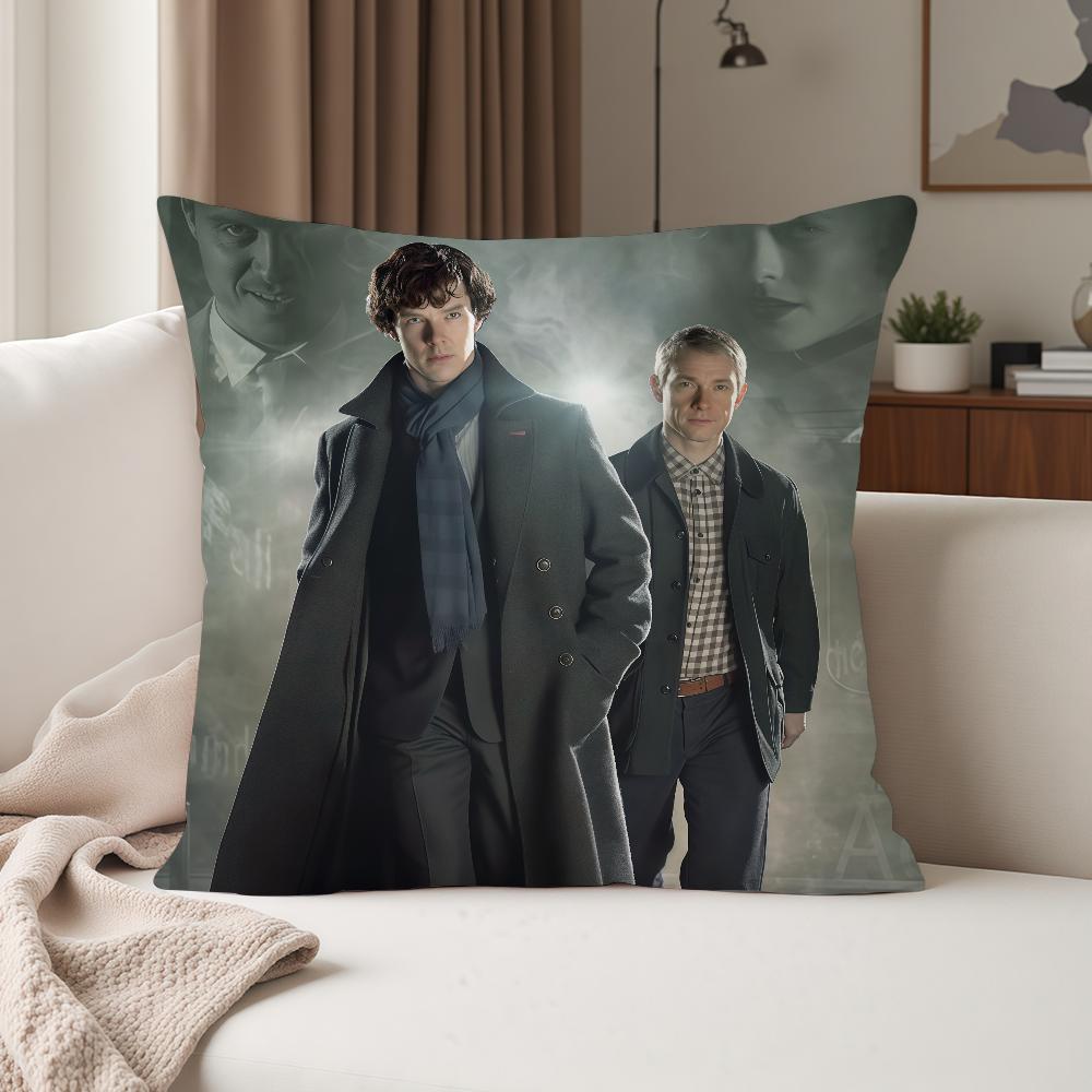 Movie SSherlock HHolmes Pillow Case Suitable For Bedrooms Living Rooms Cars Home Decoration