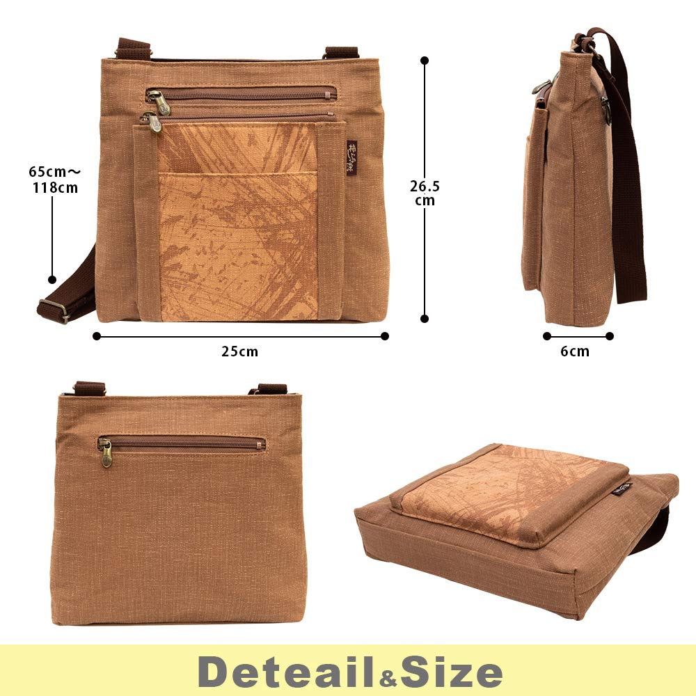 Shoulder Crossbody Made In Japanese Persimmon Shibu Body Many Shibu Hand [creareki] Women's Bag, Bag, Lightweight, Japan, Style, Dyed, Shoulder,