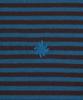 Худи на молнии в полоску Slow Record House_Синий