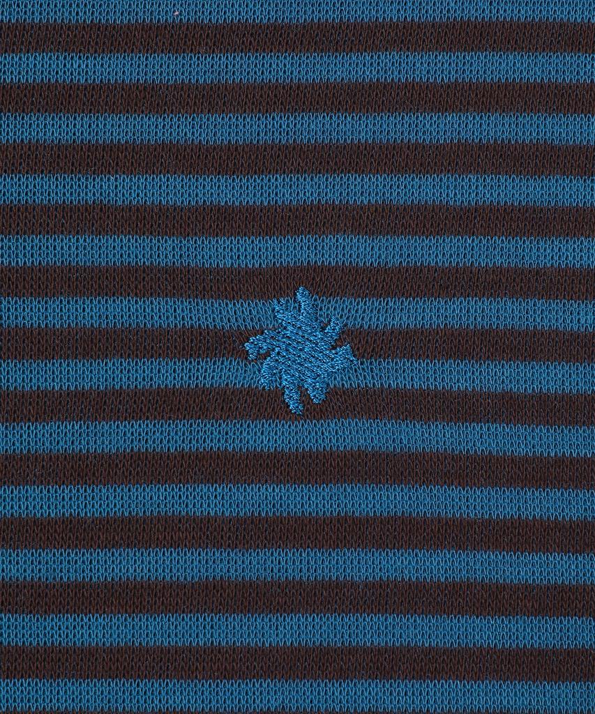 Худи на молнии в полоску Slow Record House_Синий