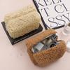 Lambswool Small Cosmetic Bag Cute Plush Makeup Organizer Pouch Kawaii Pencil Case Bags Travel Coin Purse Household Storage