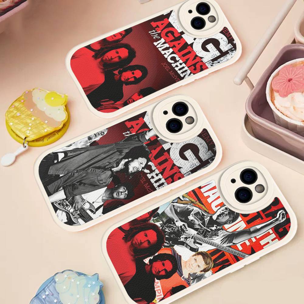 R-Rage A-Against T-The M-Machine Band Phone Cover For IPhone 16 15 14 13 12 11 Pro Max Plus Leather Soft Case