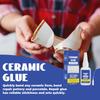 Ceramic Cracks Sealant Strong Glue 30ml Ceramic Repair Glue Strong Adhesive Clear Glue For Porcelain Glass Pottery Wood Repair