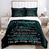 3pcs Grandson Love Quotes Duvet Cover Set - Machine Washable, Includes 1 Cover and 2 Pillowcases, No Core Included yy251013146