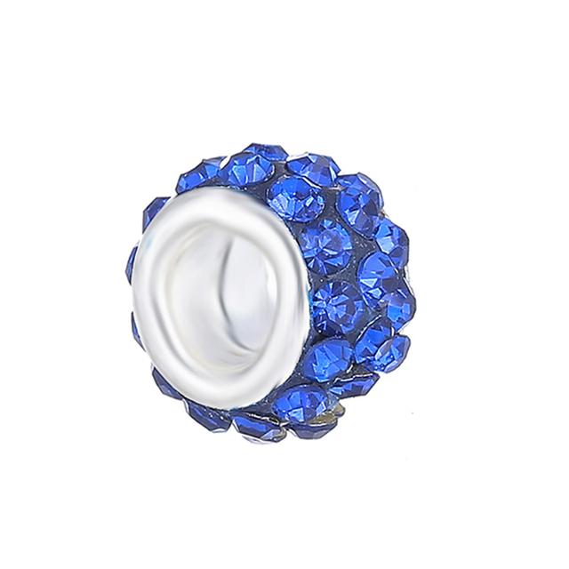 2 шт./лот, модный синий муранский кристалл, подвеска, подходит для подвесок серебряного цвета, женский браслет из бисера «сделай сам», для мужчин, изготовление ювелирных изделий