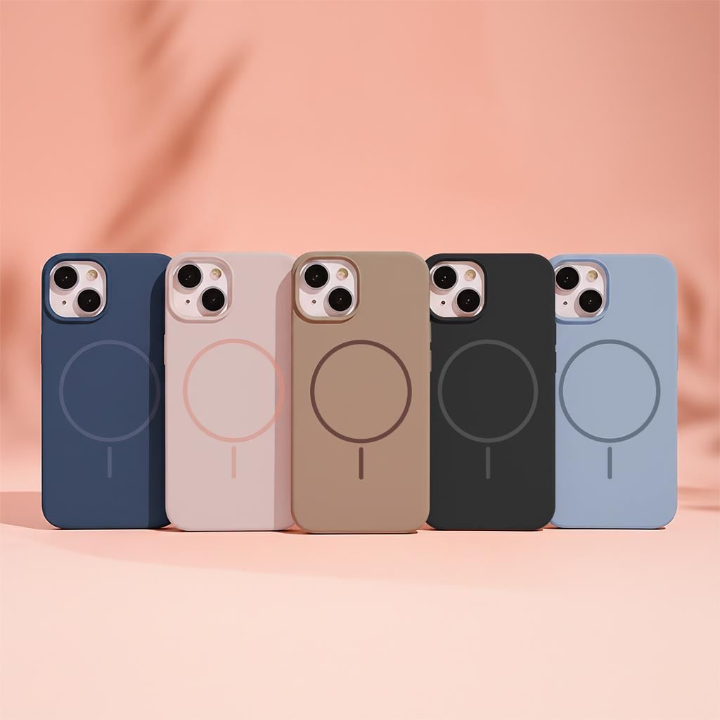 Nakładka Silicone Thin Mag Do Iphone 14 Pro 6,1" Jasnoróżowa