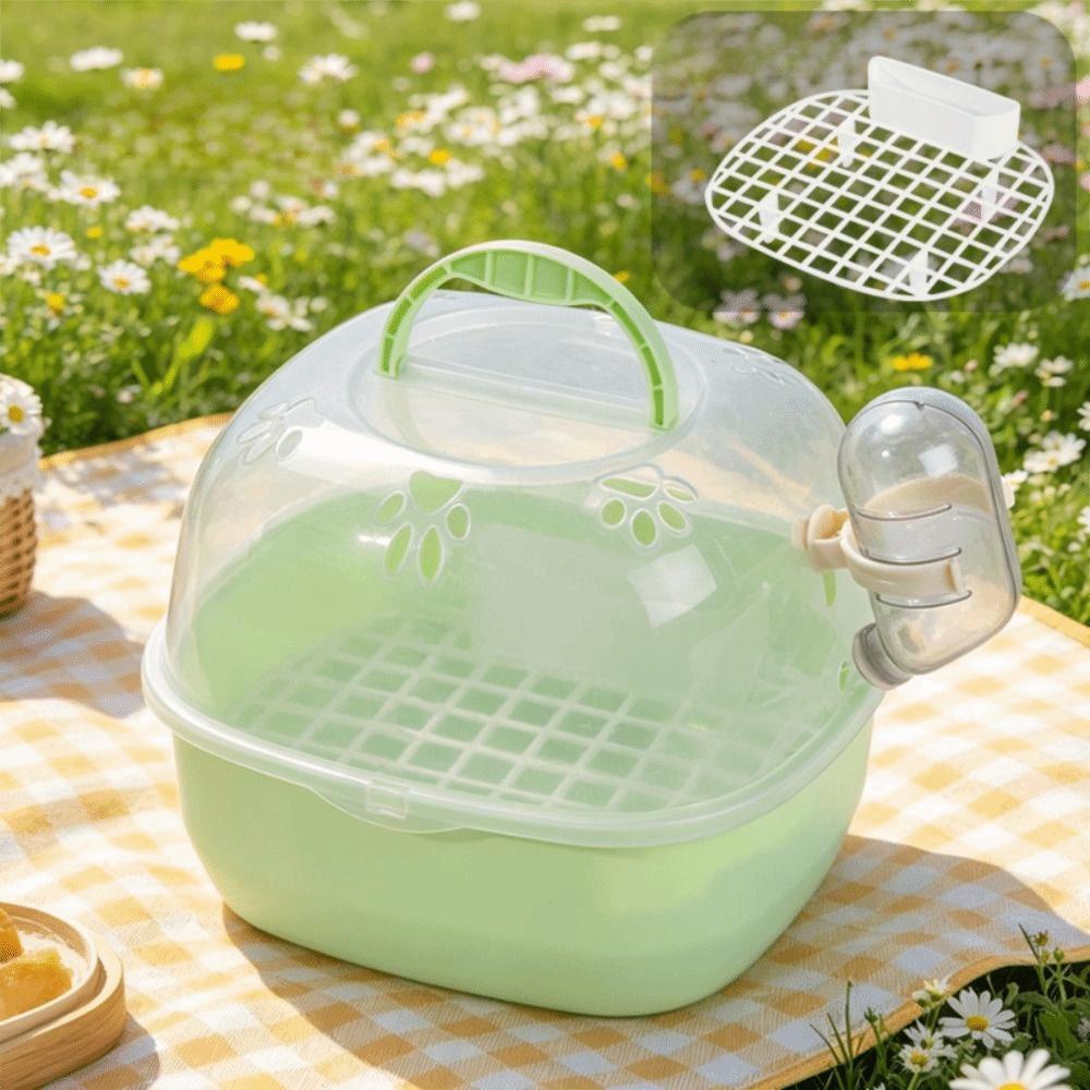 Transparent Travel Bird Cage Large Space Small Animal Carrier Universal Parrot Carry Box  Small Pet