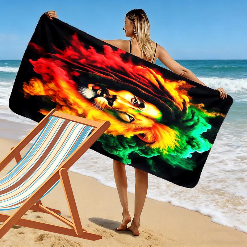 Harmony Through Love beach towel Beach towel for vacation photos Portable for travel quick-drying swim towel Outdoor pool towel seaside Fashion