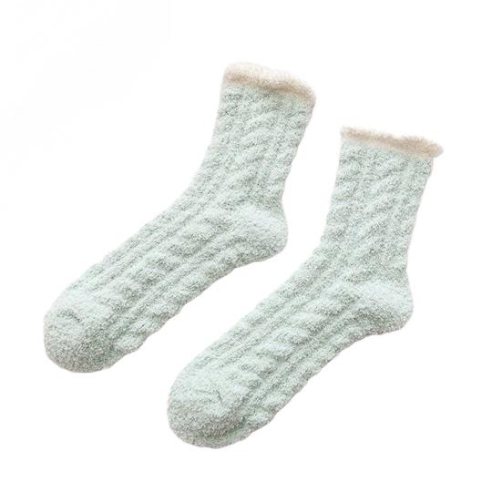 Women's Fuzzy Socks Winter Soft Warm Slipper Socks Cozy Fleece Lined Home Floor Socks Thickened Thermal Sleeping Socks