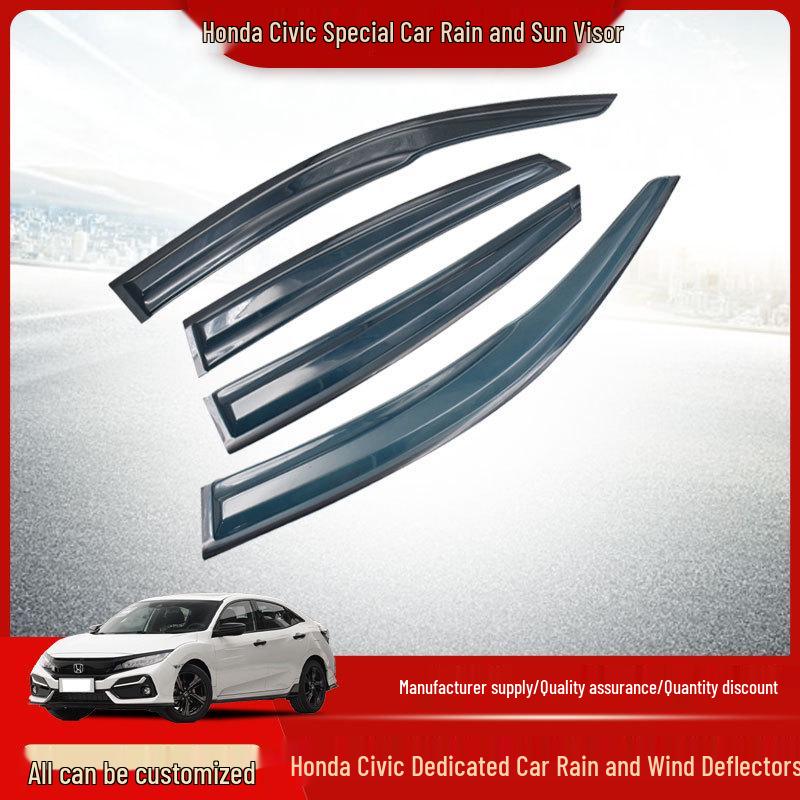 Аксессуары для отделки окон Honda Civic (2016-2021 гг.) - Акриловые дождевики и дефлекторы
