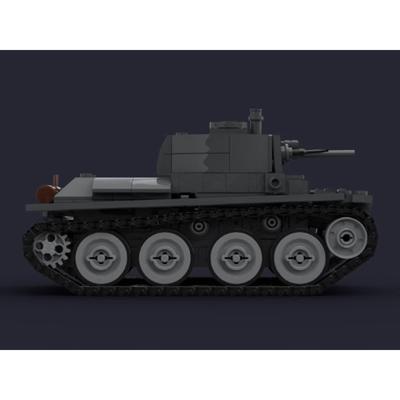 Военный Строительный Блок Lt-38 Модель Легкого Танка, Совместимый С Мелкими Деталями Строительный Блок Игрушка Для Детей
