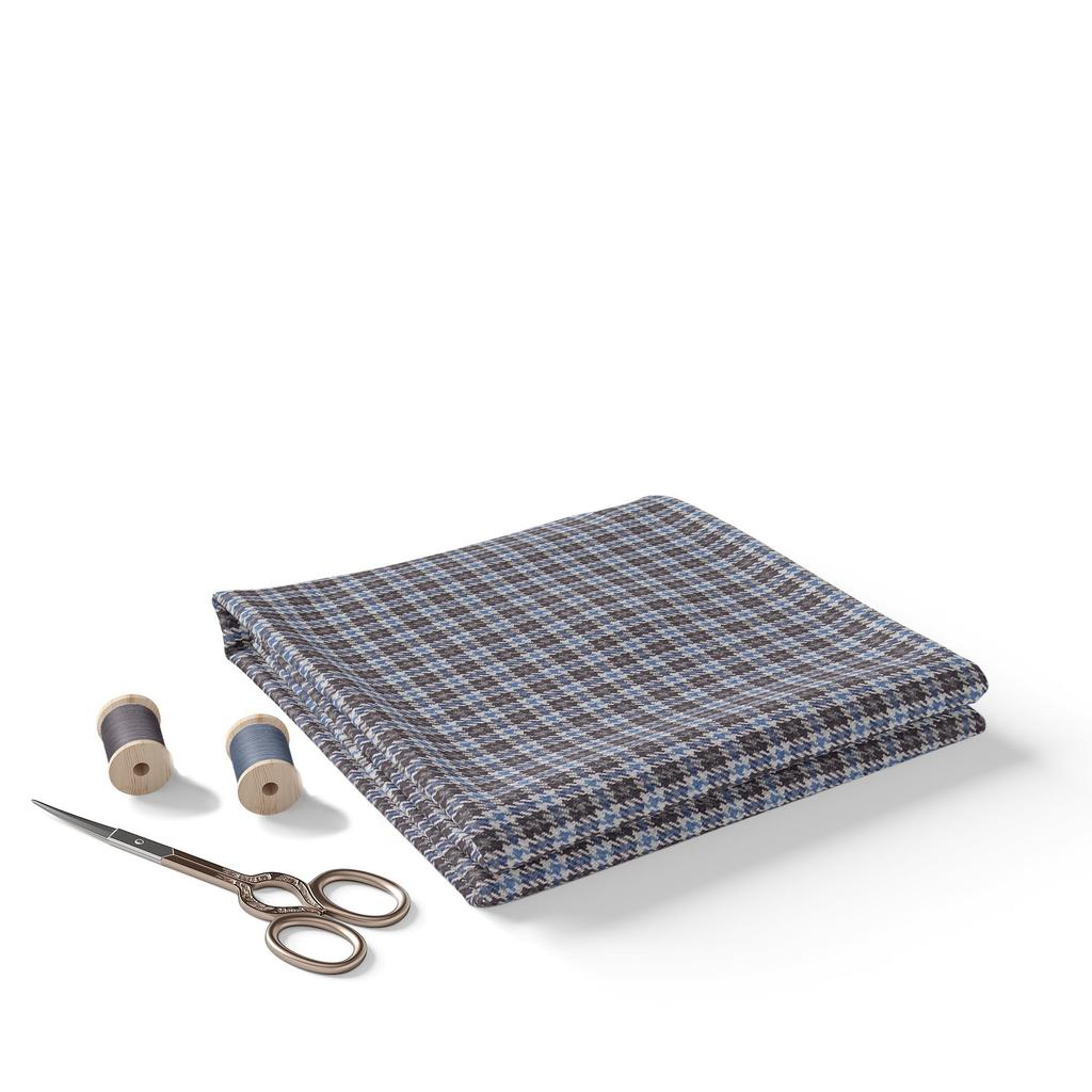 Premium Unstitched Woven Dogtooth Fabric - 70% Viscose, 30% Poly, 450g