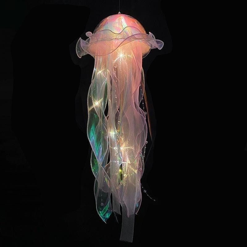 Jellyfish Lamp, Portable Flower Lamp, Girl Room Atmosphere Decoration Lamp, Bedroom Night Lamp, Home Decoration