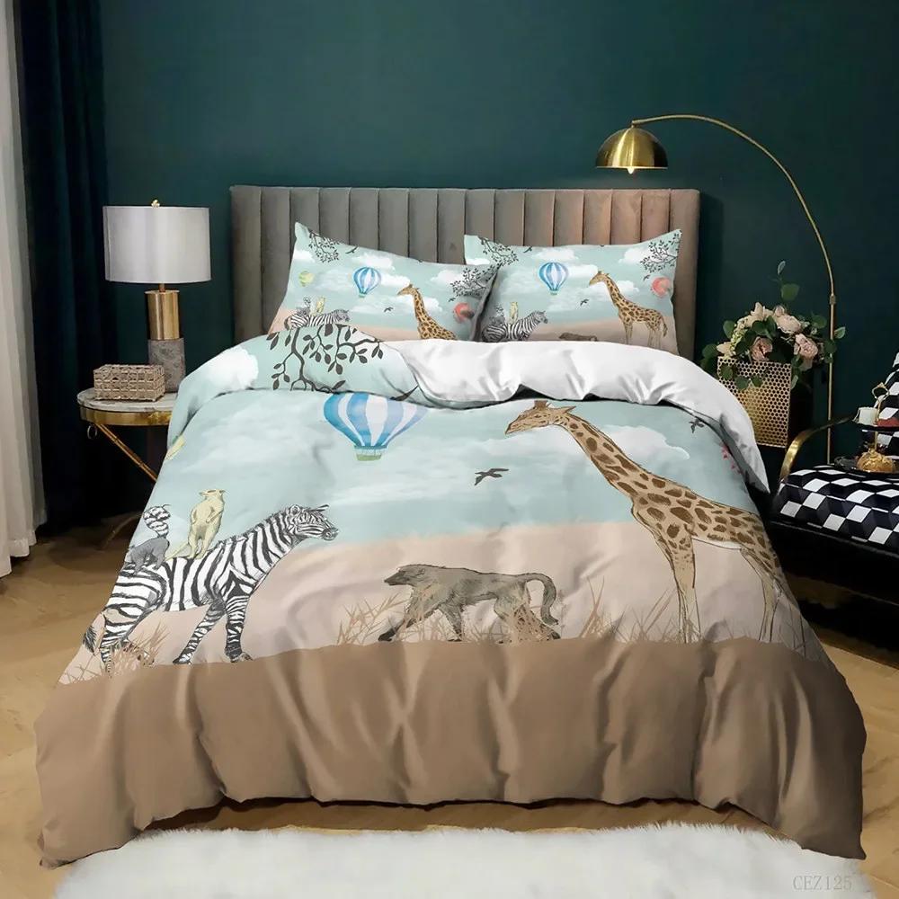Набор постельного белья Animal Carton Twin Размер 3 шт. Ropa De Cama Милый Овечка Мягкий Пододеяльник Набор Домашний Текстиль Кровать Теплый Комплект Одеял Dropshiping
