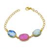 Hememorphite Druzy Gemstone Handmade 925 Sterling Silver Bracelet 7-8" GK-5494