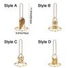 Free Standing Tree Paper Towel Holder Gold Vertical Paper Shelf Practical Tissue Stand  For Home